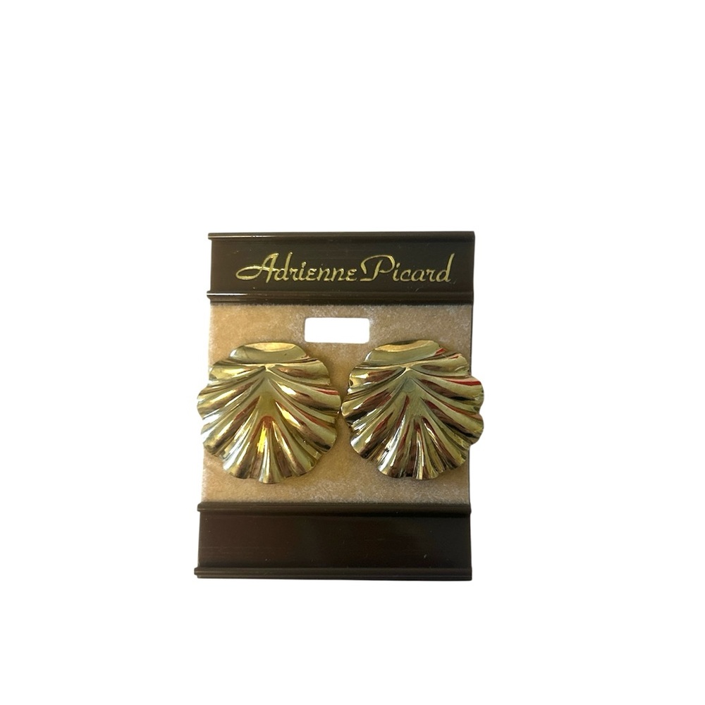 Adrienne Gold Leaf Earrings